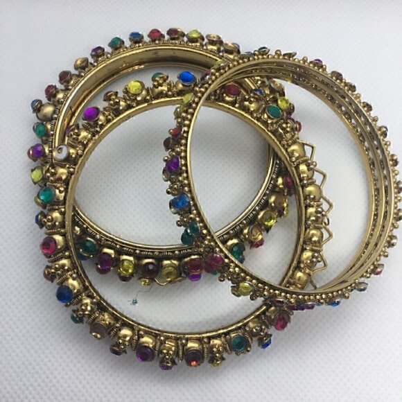 Set of 3 Kids  jewelled Bangles - Picture 2 of 7